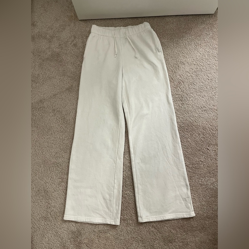 Gilly Hicks Off-White Straight Leg Drawstring Sweatpants
